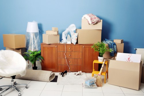 Removal team supporting a Marylebone home move with careful loading