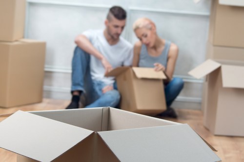 Commercial moving team planning an office relocation in Marylebone