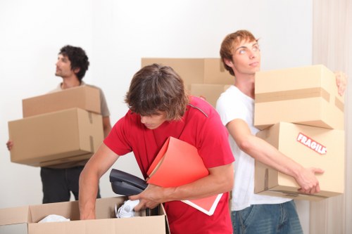 Packing boxes and furniture for a local Marylebone home or office move