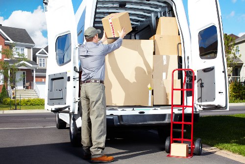Local movers loading van for a Marylebone property move